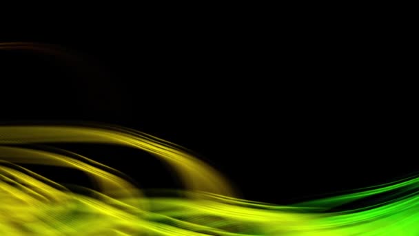 一种模糊的黄色和绿色背景 带有黑色背景 — 图库视频影像