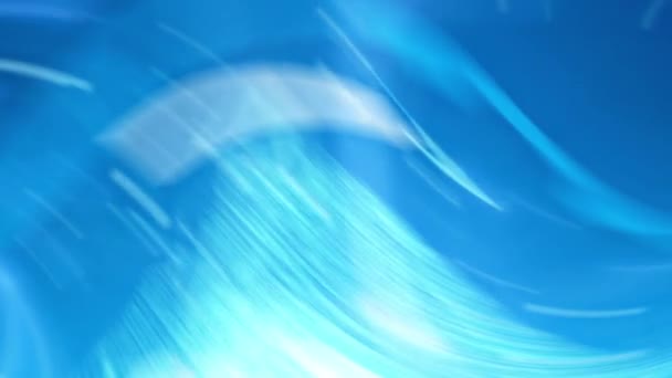 Modrobílá Animace Vln Oceánu — Stock video
