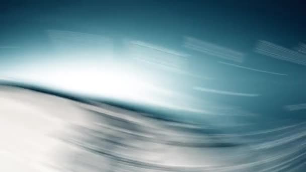 Eine Blau Weiße Meeresszene Mit Verschwommenem Horizont — Stockvideo