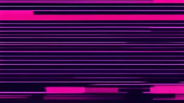 Ekranda pembe ve mor bir hata efekti