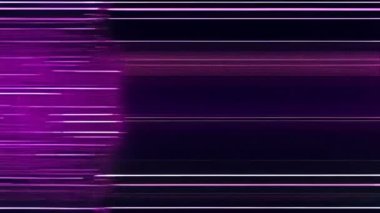 Bir TV ekranında mor ve siyah bir hata efekti