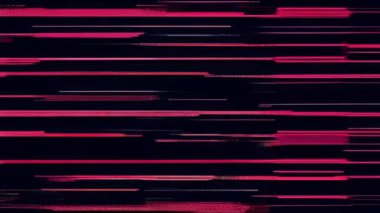 TV ekranında kırmızı ve siyah çizgiler var.