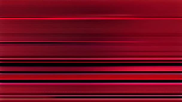 Rote Streifen Auf Einem Bildschirm Mit Glitzerndem Rauschen — Stockvideo