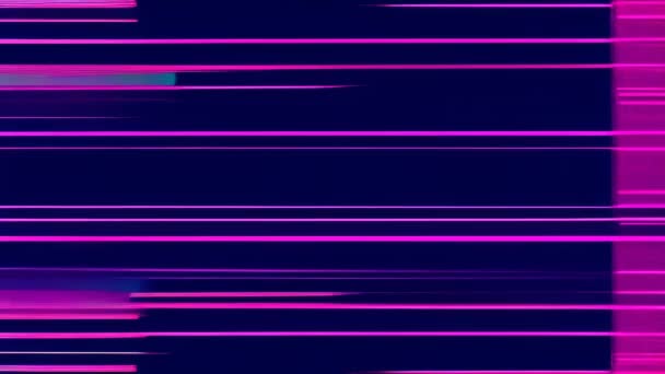 スクリーンにピンクとブルーのグリッチ効果 — ストック動画