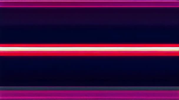 Glitchy Colorful Striped Background Pink Purple Hue — Stock Video