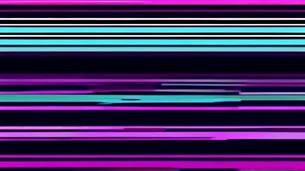 Una Imagen Glitchy Llena Estática Con Fondo Púrpura — Vídeo de stock