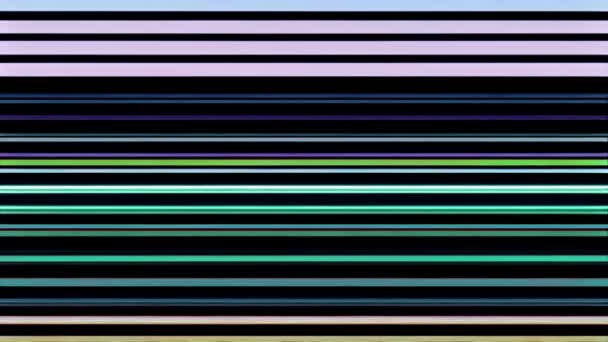 Uno Sfondo Rigato Glitch Con Una Combinazione Colori Viola Blu — Video Stock