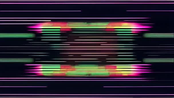 Ekran Gürültüsü Arızalı Renkli Bir Arkaplan — Stok video