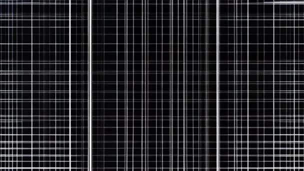 Ein Schwarz Weiß Foto Eines Gebäudes Mit Glitzerndem Hintergrund — Stockvideo