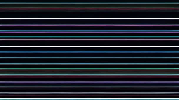 Uno Sfondo Rigato Glitch Con Una Combinazione Colori Viola Blu — Video Stock