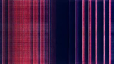 Kırmızı ve mavi çizgili, statik bir görsel efekt.