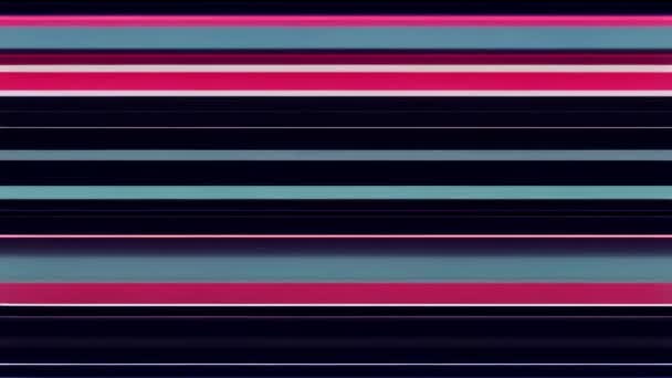 紫と青のカラースキームのグリッチなストライプバック — ストック動画