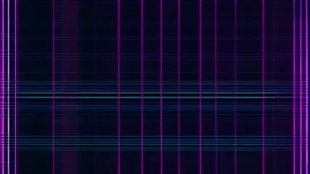 Glitchy Static Filled Screen Stripes Background — Stock Video