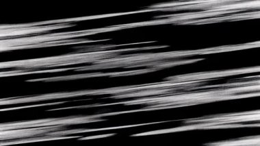 Bozuk, titrek bir sesi olan siyah bir ekran.