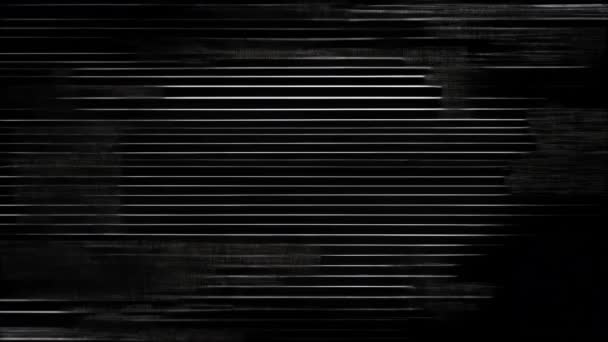 一种有闪光噪音效果的黑色屏幕 — 图库视频影像