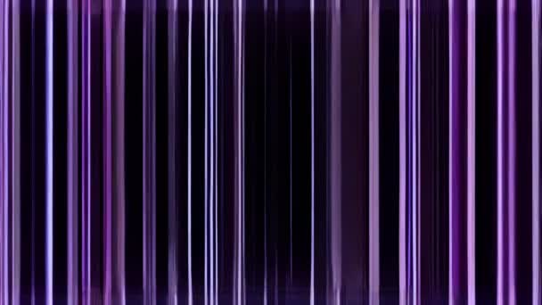 グリッチ効果のある紫と黒のストライプ画像 — ストック動画