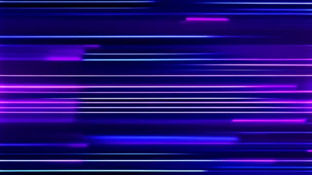 Purple Blue Glitchy Screen Flickering Effect — Stock Video
