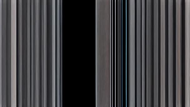 Černobílý Obraz Modrým Pruhem Uprostřed — Stock video