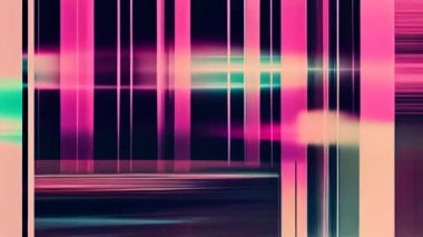 Bozuk efektli renkli bir ekran