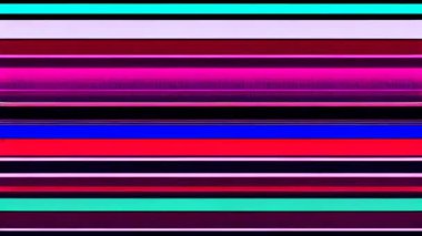 Mor ve mavi çizgili arka planlı, renkli bir ekran.