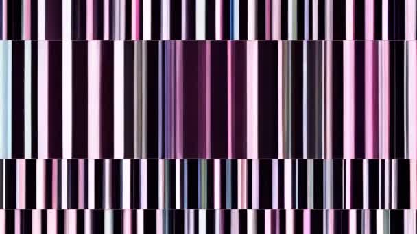 Glitchy Colorful Image Purple Black Color Scheme — Stock Video
