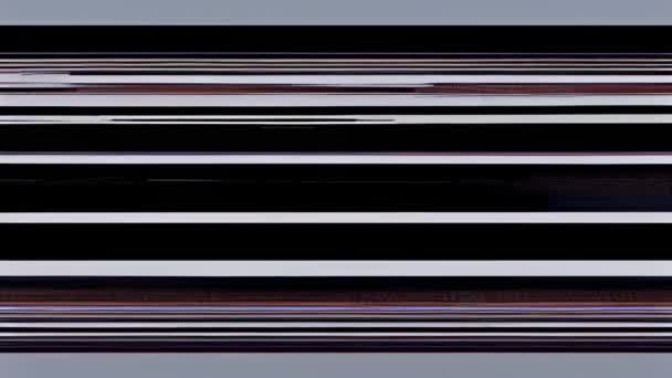 Una Imagen Glitchy Llena Estática Con Esquema Color Púrpura Negro — Vídeo de stock