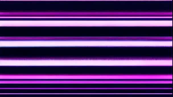 Purple Blue Glitchy Screen Horizontal Line — Stock Video