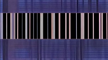 Eşsiz bir tasarıma sahip hatalı, titrek bir ekran.