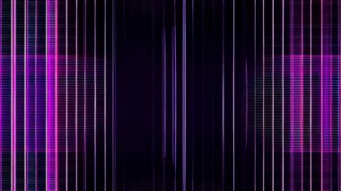 Kusurlu mor ve siyah bir ekran.