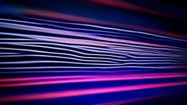 Mor ve mavi arkaplanlı, titrek bir ekran.