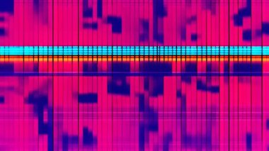 Ortasında mavi bir çizgi olan renkli bir grafik.
