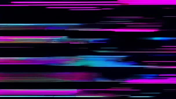 Глянцевий Фіолетовий Чорний Екран Великою Кількістю Шуму — стокове відео