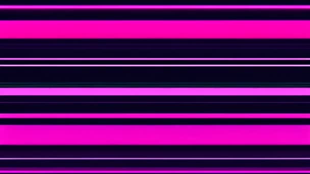 スクリーン上の紫と黒の光沢のあるライン — ストック動画