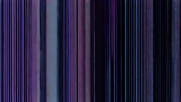Una Imagen Rayas Púrpura Negra Con Efecto Fallido — Vídeo de stock