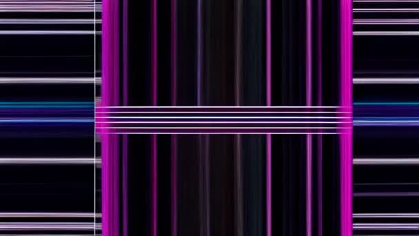 フリッカー効果のある紫と黒の光沢のある画面 — ストック動画