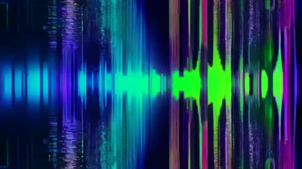 Mor Yeşil Renk Şeması Ile Kusurlu Bir Ses Efekti — Stok video