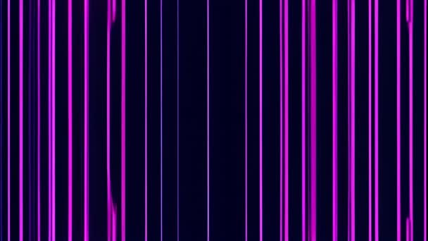 Ruido Digital Púrpura Negro Una Pantalla — Vídeo de stock