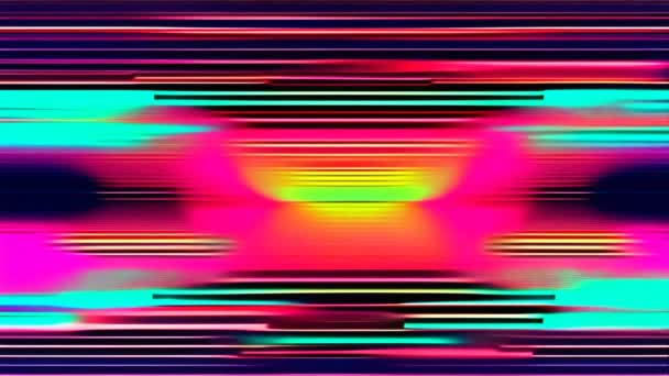 Glitchy Image Colorful Background Flickering Effect — Stock Video