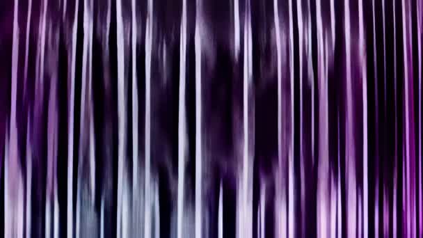 紫色和黑色数码噪音溢出效应 — 图库视频影像