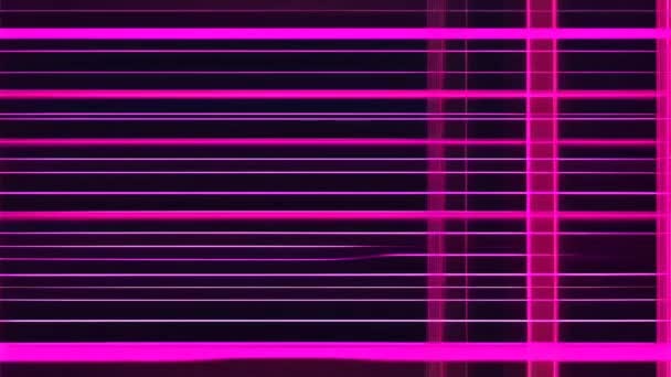 Purple Pink Glitchy Noise Screen — Stock Video