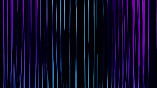 Uno Schermo Viola Blu Glitch Con Sacco Statica — Video Stock