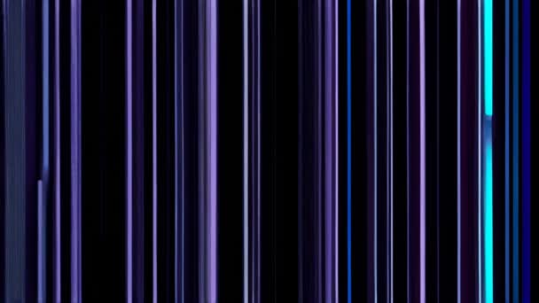 Фиолетовый Черный Глючный Экран Уникальным Дизайном — стоковое видео