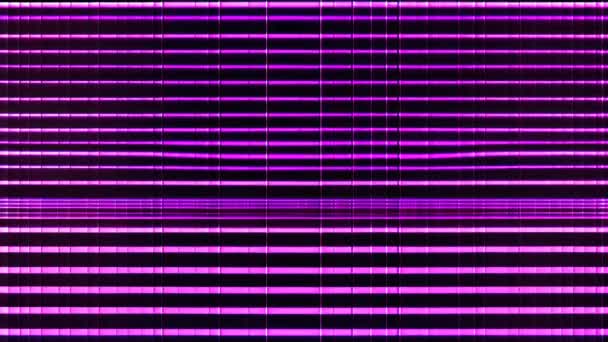 Ein Lila Bildschirm Mit Flackerndem Glitch Effekt — Stockvideo