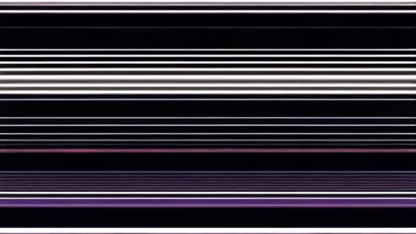 一个有紫色背景的有瑕疵的静态填充屏幕 — 图库视频影像