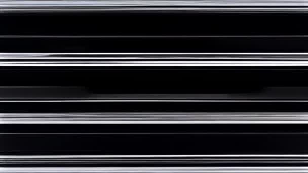 Ein Schwarzer Bildschirm Mit Störendem Rauscheffekt — Stockvideo