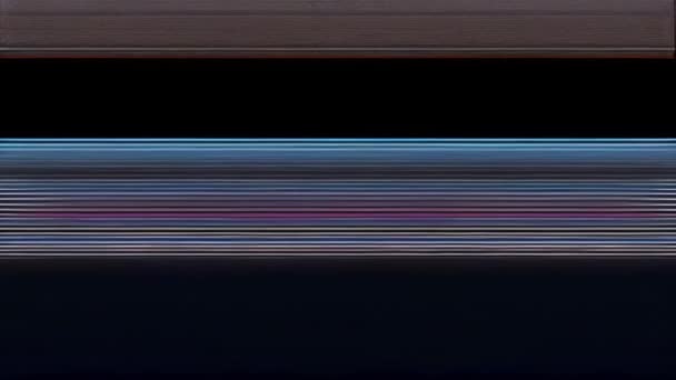 Ein Glitzerndes Statisches Bild Mit Einer Blauen Linie — Stockvideo