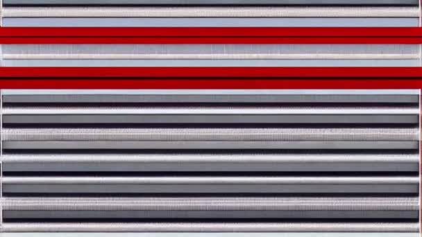 Red Blue Striped Bar Black Background — Stock Video