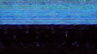 Canlı dijital sinyal bozulması. Hatanın canlı statik görsel senfonisi.