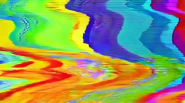 Soyut sanat, dijital arızayla karşılaşır. Sinyal kesintisinin görsel senfonisi.