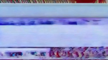 Soyut dijital sanat. Sinyal bozulması kusurlu güzellik